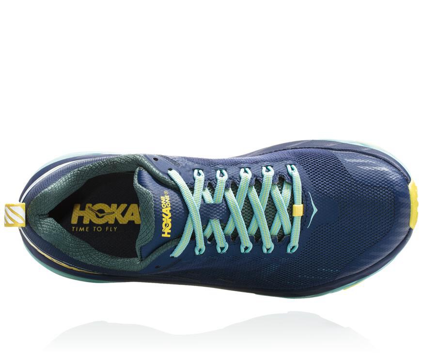 Hoka One One Womens Trail Shoes - Challenger ATR 5 - Blue - XNCO75190